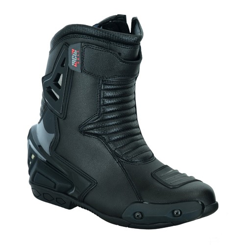Leather high tech mens short - leather,