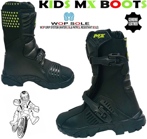 Kids real leather off - real,