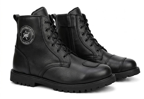 Mens leather sneaker motorbike - sneaker,